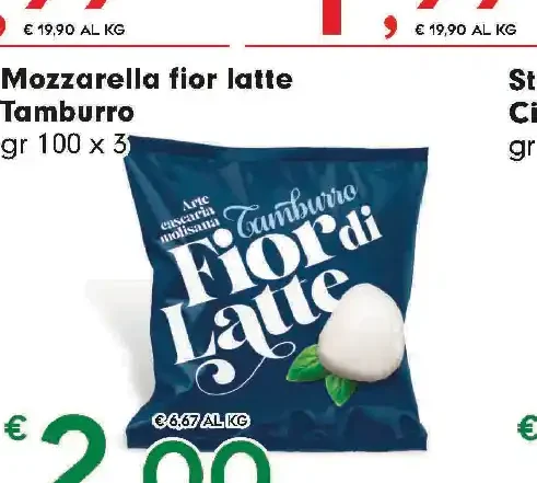 Mozzarella fior di latte Tamburro