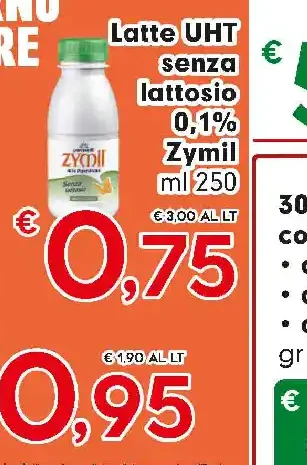 Latte UHT senza lattosio Zymil