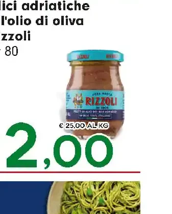 Alici adriatiche all'olio di oliva Rizzoli