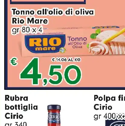 Tonno all'olio di oliva Rio Mare