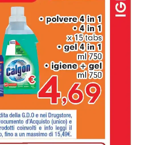 Calgon prodotti lavatrice