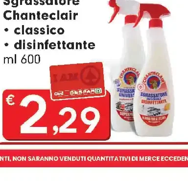 Sgrassatore Chanteclair