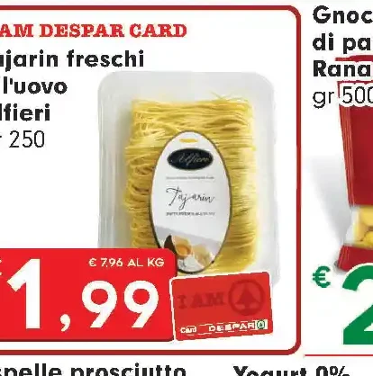 Tajarin freschi all'uovo Alfieri