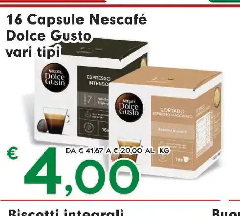 Capsule Nescafé Dolce Gusto