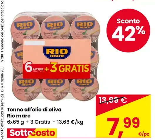 Tonno all'olio di oliva