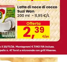 Latte di noce di cocco