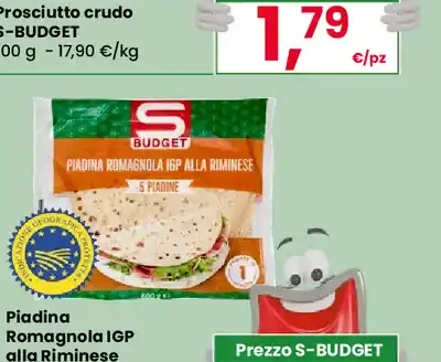 Piadina romagnola IGP alla riminese S-Budget