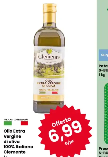 Olio extravergine di oliva 100% italiano Clemente