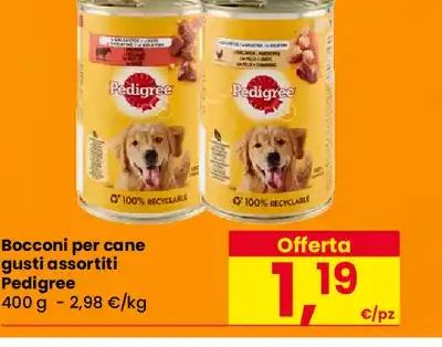 Bocconcini per cane gusti assortiti Pedigree