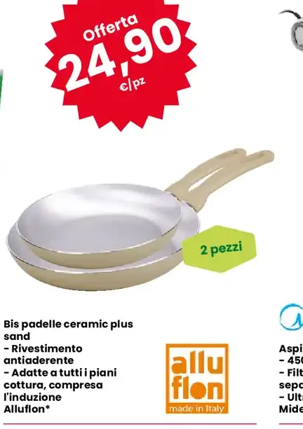 Set padelle ceramiche plus