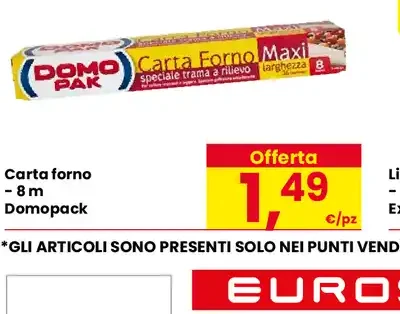Carta forno Domopak