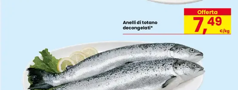 Anelli di totano decongelati