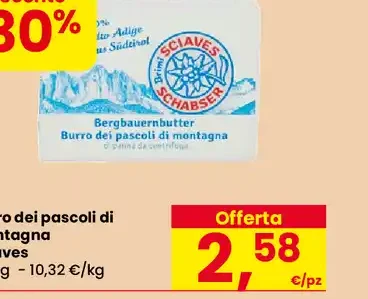 Burro dei pascoli di montagna Sciaves