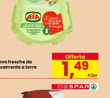 4 Uova fresche da allevamento a terra