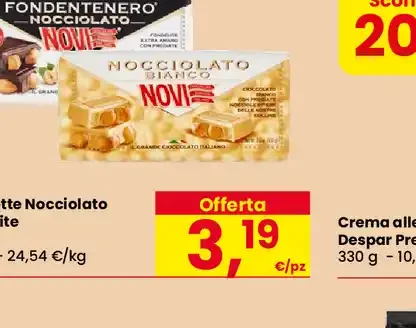 Tavolette Nocciolato assortite