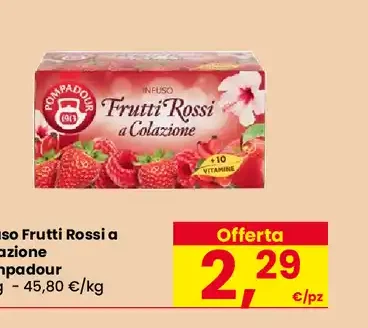 Infuso Frutti Rossi a Colazione