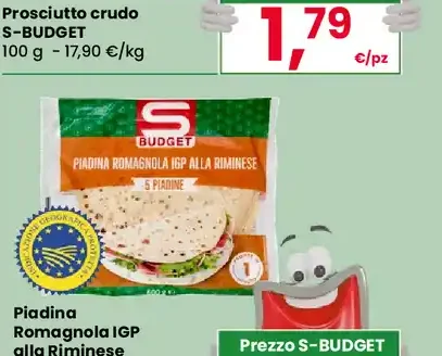 Piadina romagnola IGP alla riminese S-Budget