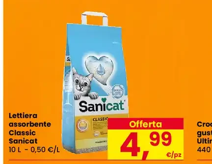 Lettiera assorbente Classic Sanicat
