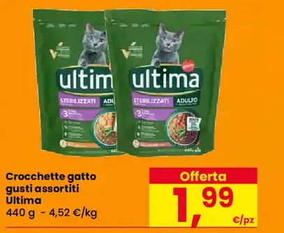 Crocchette gatto gusti assortiti Ultima