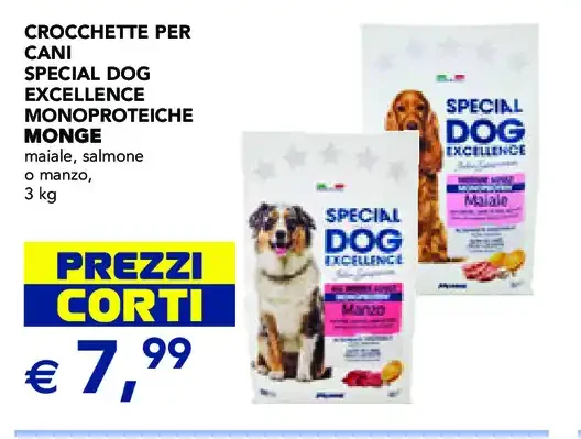 Crocchette per cani Special Dog Excellence Monoproteiche Monge