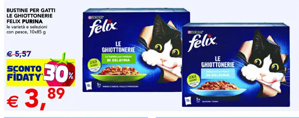 Bustine per gatti Felix Le Ghiottonerie Purina