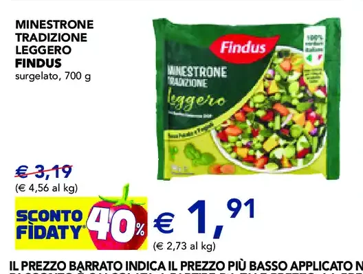 Minestrone Tradizione Leggero Findus