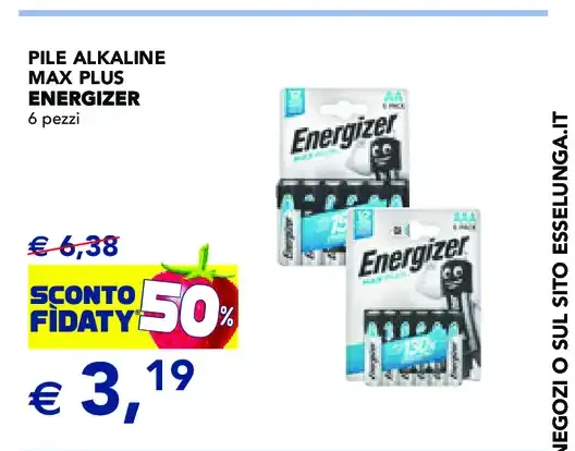 Pile alcaline Max Plus Energizer
