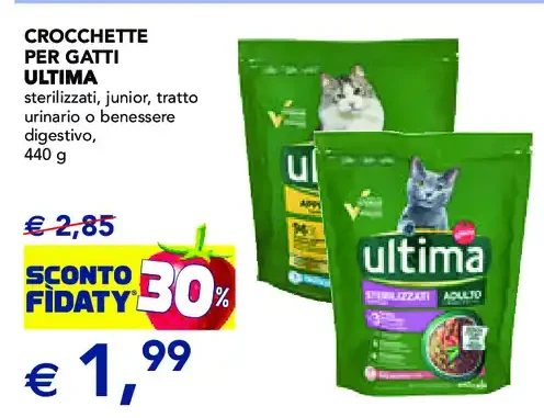 Crocchette per gatti Ultima