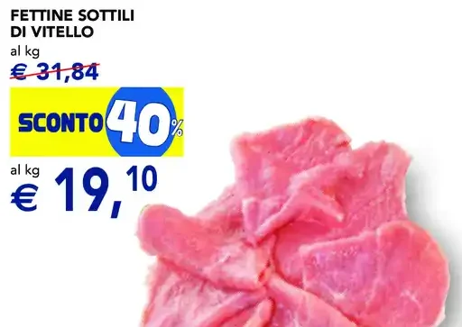 Fettine sottili di vitello