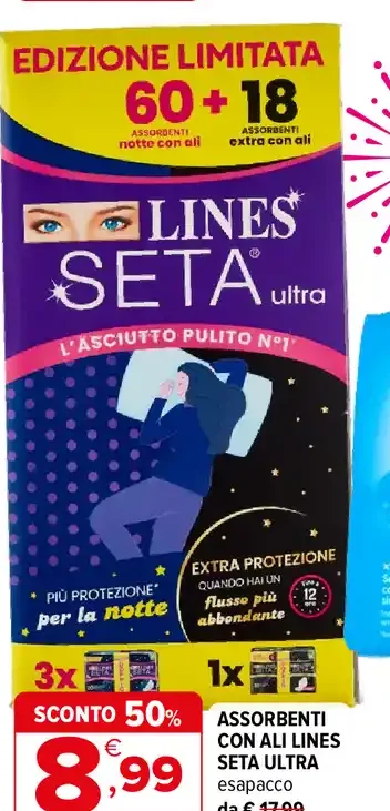 Assorbenti Lines Seta Ultra