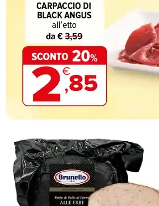 Carpaccio di Black Angus