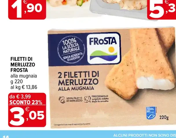 Filetti di Merluzzo Frosta