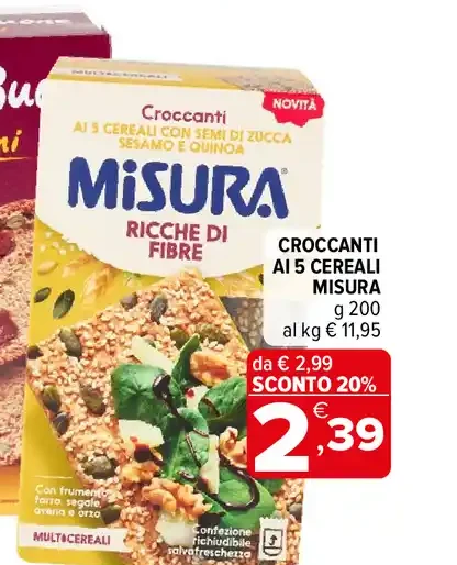 Croccanti ai 5 cereali Misura