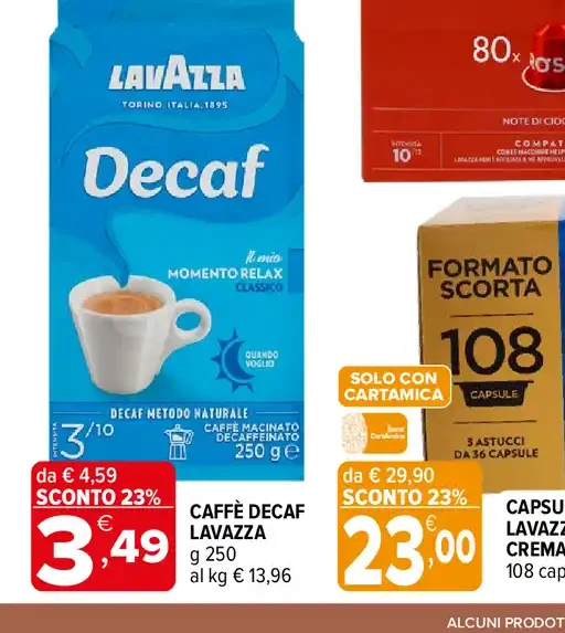 Caffè decaf Lavazza