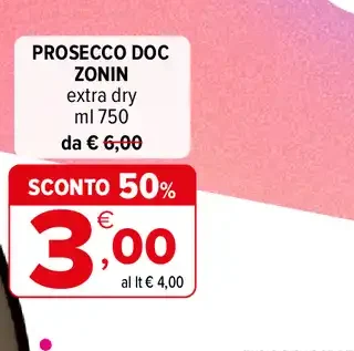 Prosecco DOC Zonin Extra Dry