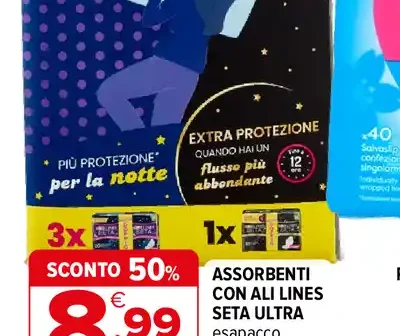 Assorbenti Lines Seta Ultra