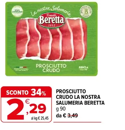 Prosciutto Crudo La Nostra Salumeria Beretta
