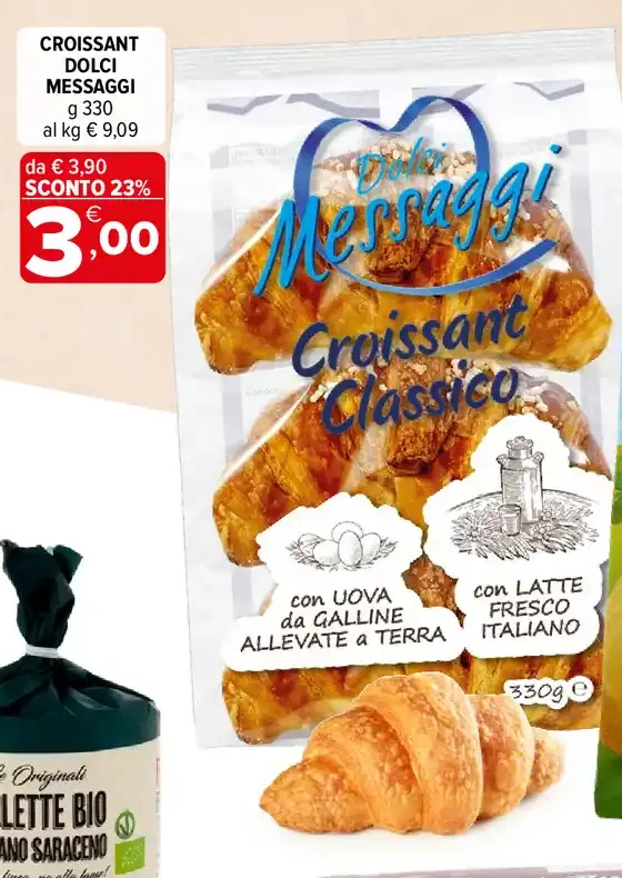 Croissant dolci Messaggi
