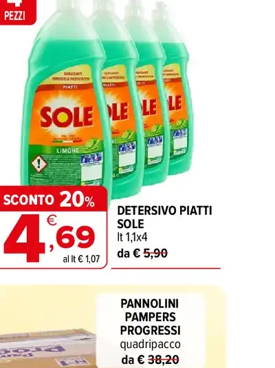 Detersivo piatti Sole