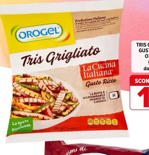 Tris grigliato gusto ricco Orogel