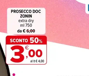 Prosecco DOC Zonin Extra Dry