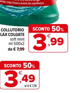 Collutorio Plax Colgate Soft Mint
