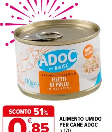 Alimento umido per cane Adoc