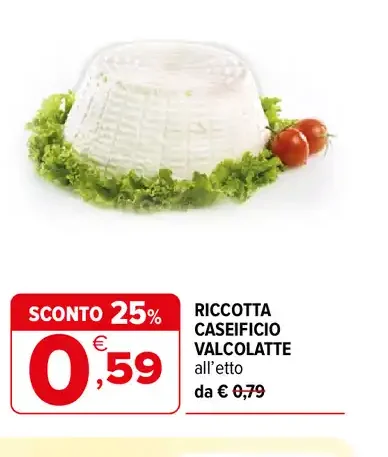Ricotta Caseificio Valcolatte