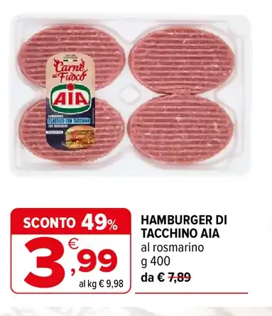 Hamburger di Tacchino AIA