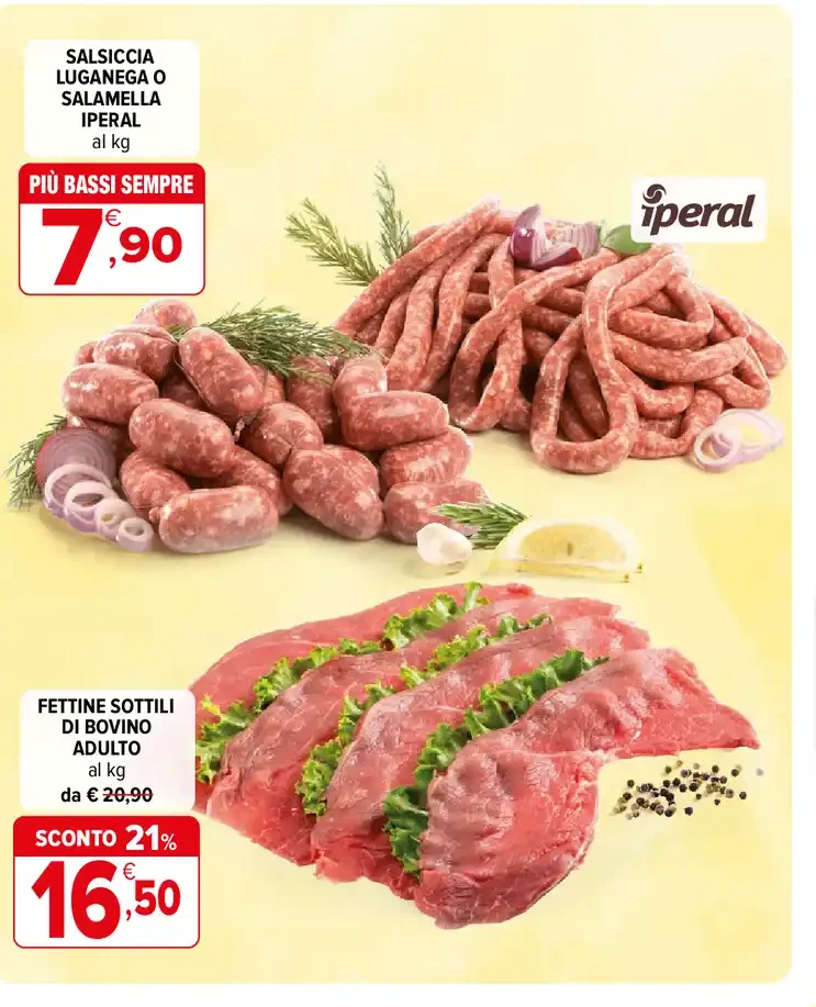 Salsiccia Luganega o Salamella Iperal