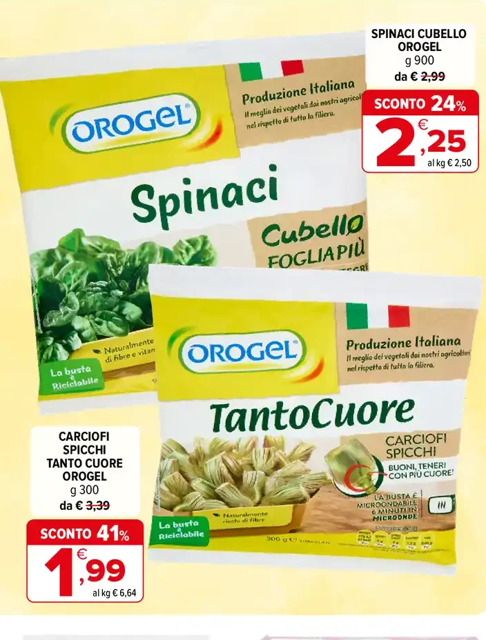 Spinaci Cubello Orogel