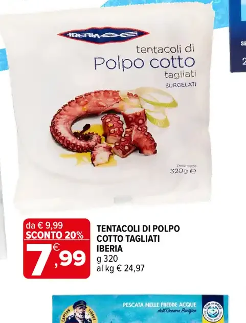 Tentacoli di Polpo Cotto Tagliati Iberia