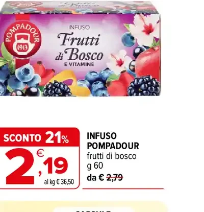 Infuso Frutti di Bosco Pompadour