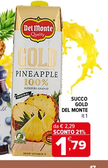 Succo Gold Del Monte ananas